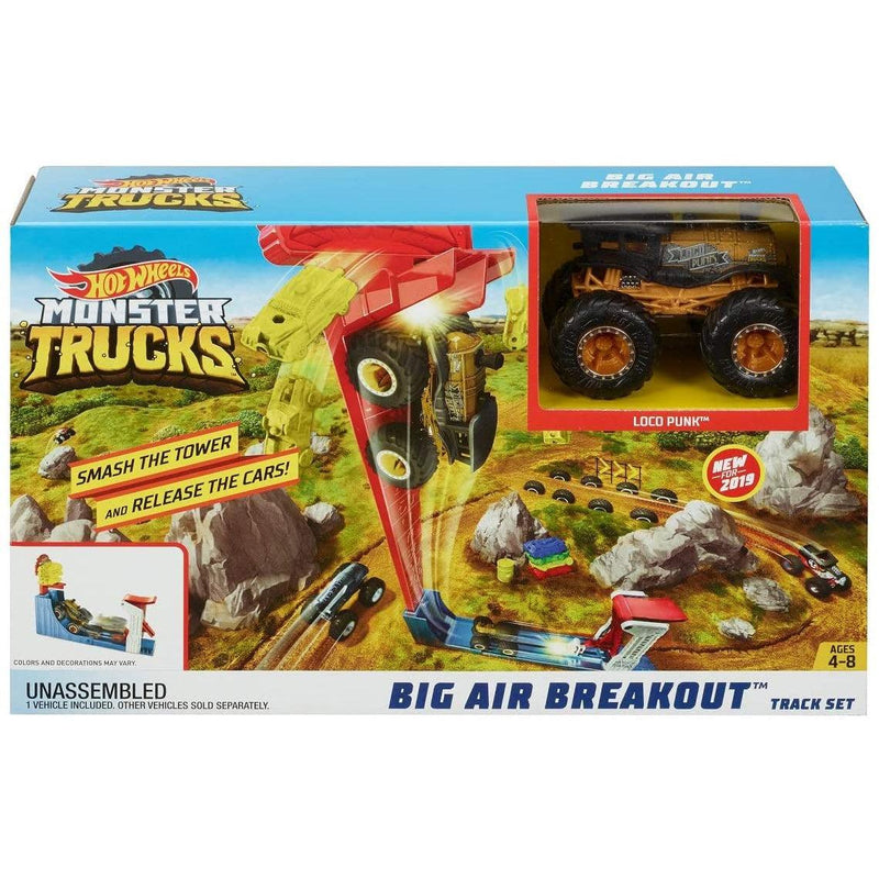 Hot Wheels Monster Truck Big Air Breakout Playset