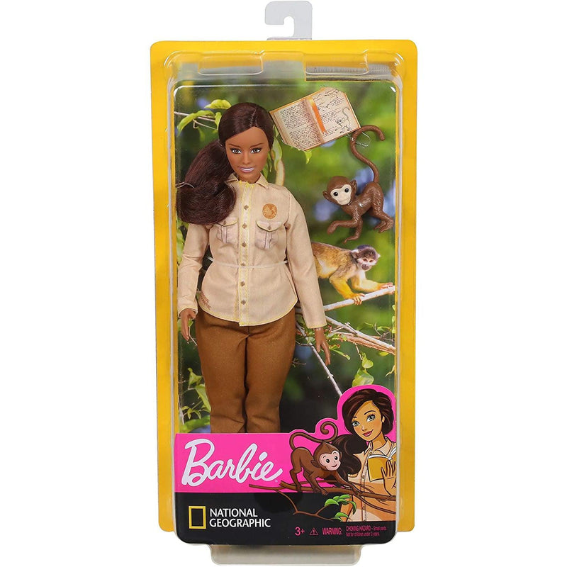Barbie Wildlife Conservationist Doll with Monkey