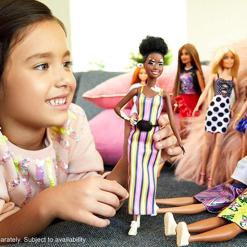 Barbie Fashionistas Doll with Striped Dress
