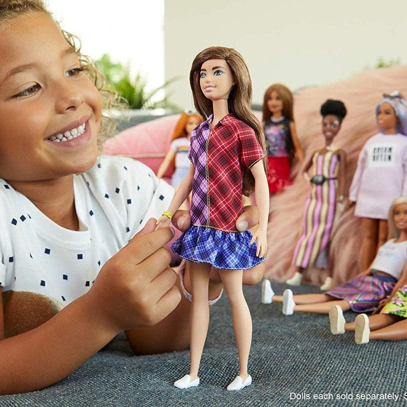 Barbie Fashionistas Check Dress Doll