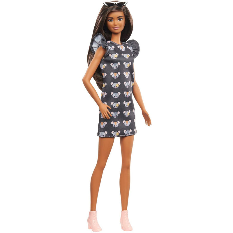Barbie Fashionistas Mouse Print Dress Doll
