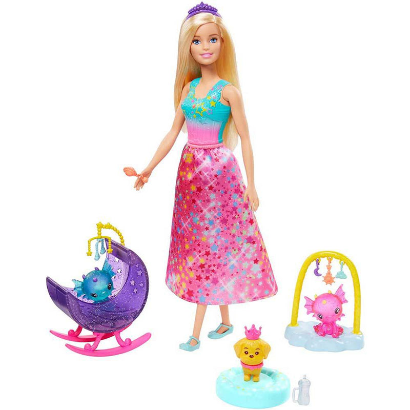 Barbie Dreamtopia Doll and Dragon Nursery Playset