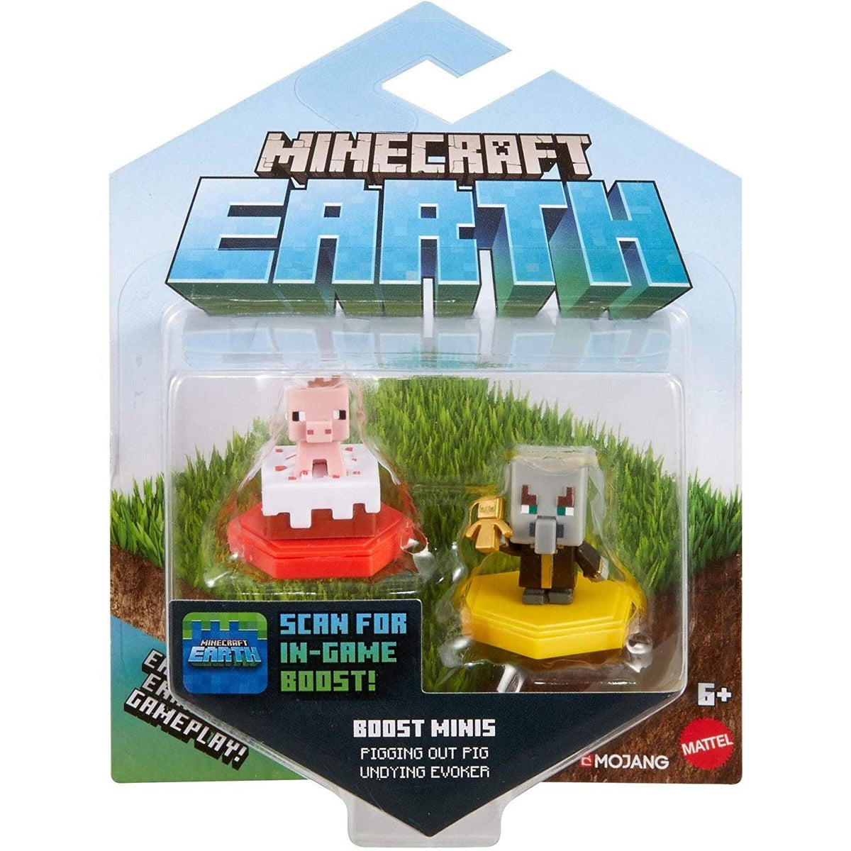 Minecraft Earth Boost Pig Evoker Mini Figure 2 Pack Minecraft Characters ToyDip