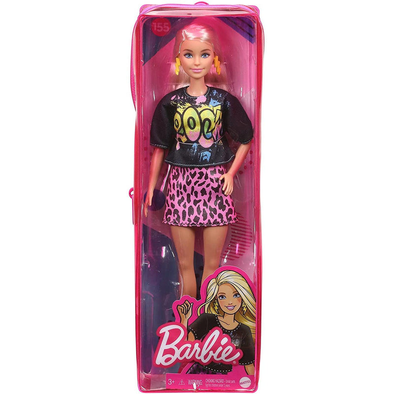 Barbie Fashionista Doll with Rock Tee and Skirt